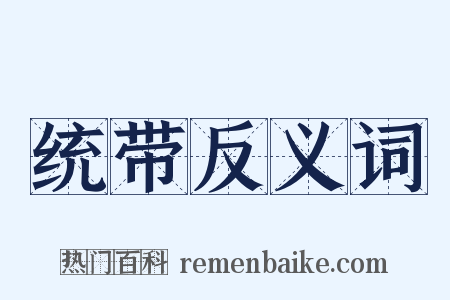 统带反义词是什么意思的图片